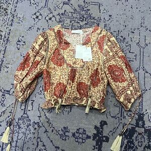 BoHo cropped Zimmerman shirt